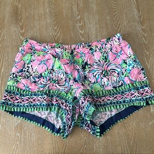 NWOT Lilly Pulitzer High TIde 5" Katia Pull On Beach Shorts Women's Size medium